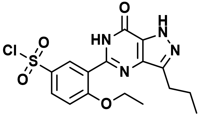 Sildenafil Des(methylpiperazinyl) Chlorosulfone Impurity